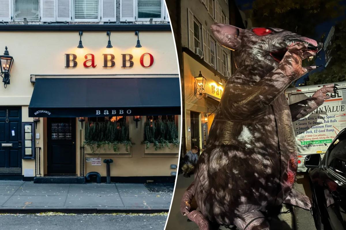 NYC eatery Babbo ordered to turn over video from when ‘Scabby the Rat’ mascot was knifed