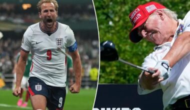 England star Harry Kane opens up on golfing with President Trump