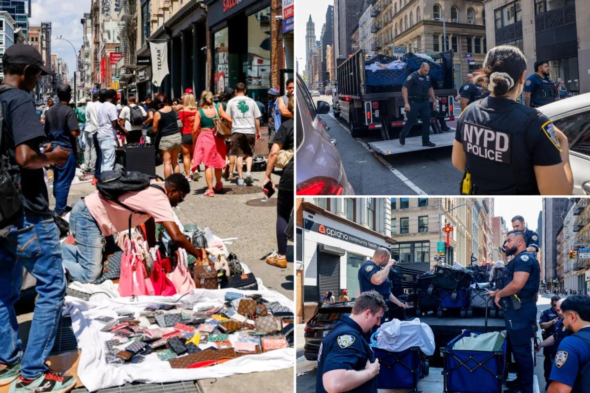 NYPD raids illegal NYC vendors again -- but Canal Street businesses say it won't change a thing