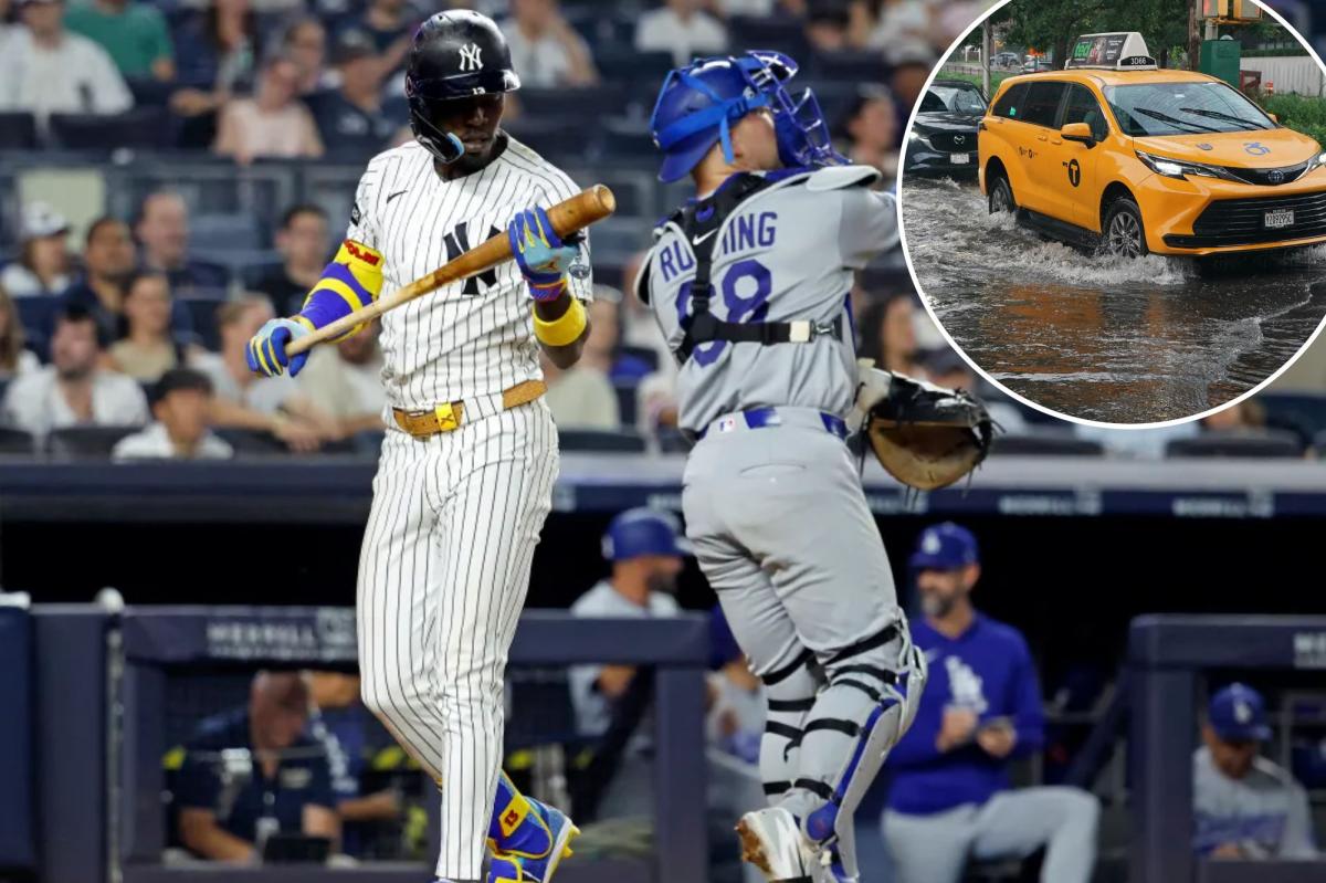 Yankees-Dodgers postponed, rescheduled for Sunday doubleheader