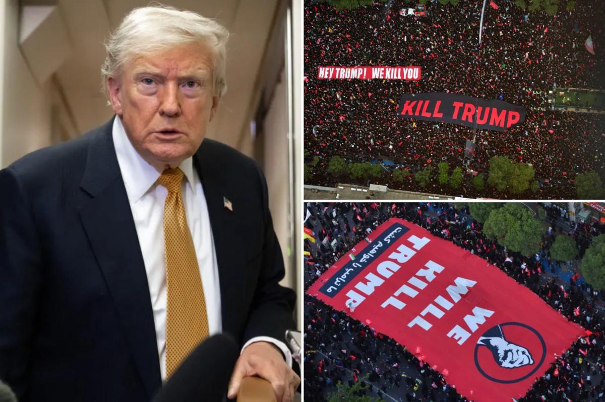Trump warns US military will 'destroy all areas of Iran' in the event he's assassinated