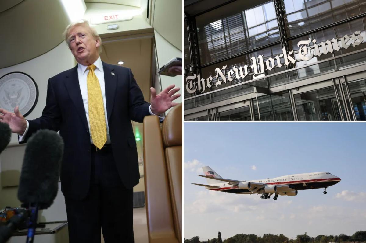 New York Times reporters subpoenaed by Trump after Air Force One report