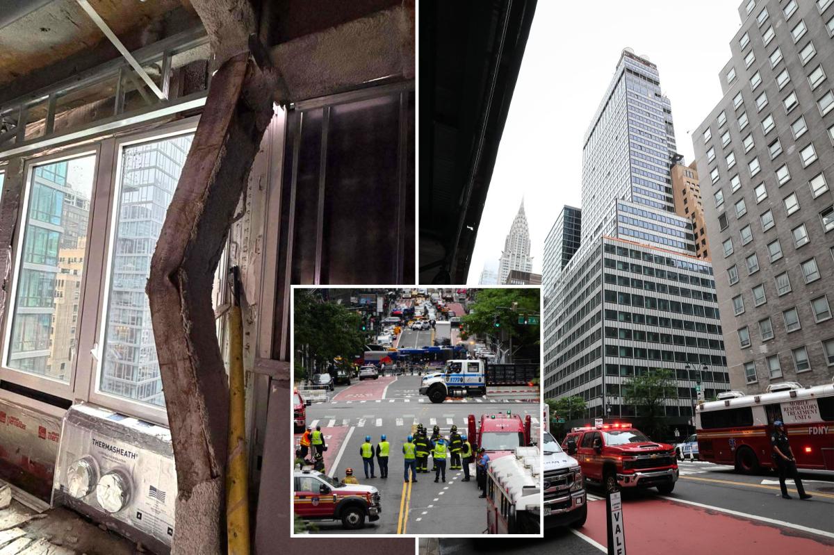 Midtown NYC building ‘shifting’ and in danger of ‘localized collapse’: officials