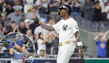 Jazz Chisholm Jr.'s late homer saves Yankees as they beat Dodgers to avoid doubleheader sweep