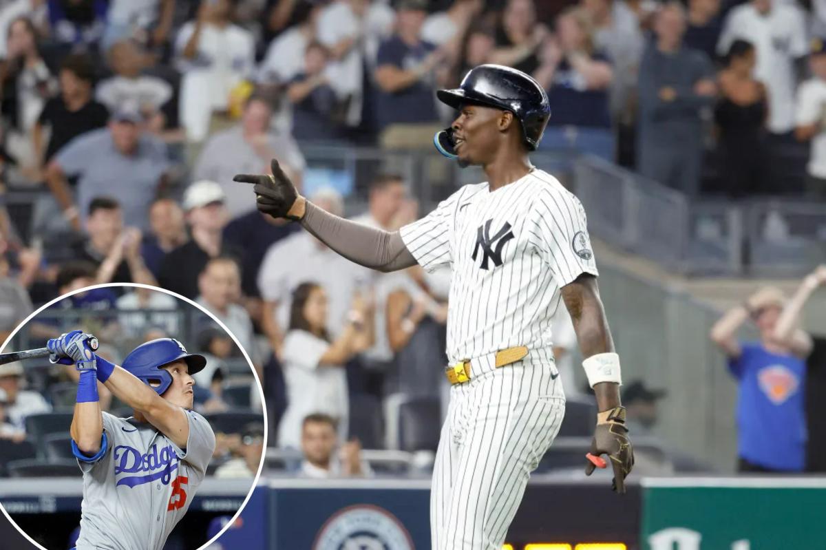 Jazz Chisholm Jr.'s late homer saves Yankees as they beat Dodgers to avoid doubleheader sweep