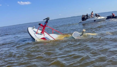Whale sinks N.J. fire department's boat as firefighters scramble to escape