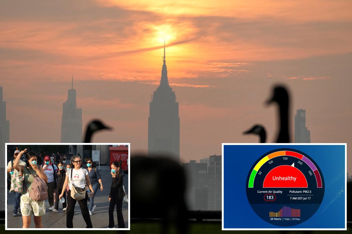 NYC has 'unhealthy' air quality from Canada wildfire — but hope in sight for MetLife's World Cup final