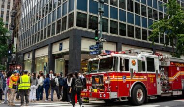 Falling bricks and buckling columns at a Manhattan high rise force evacuations