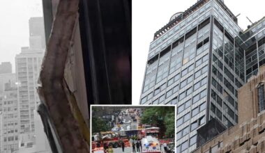 NYC building evacuated after support beams buckle, floors cave