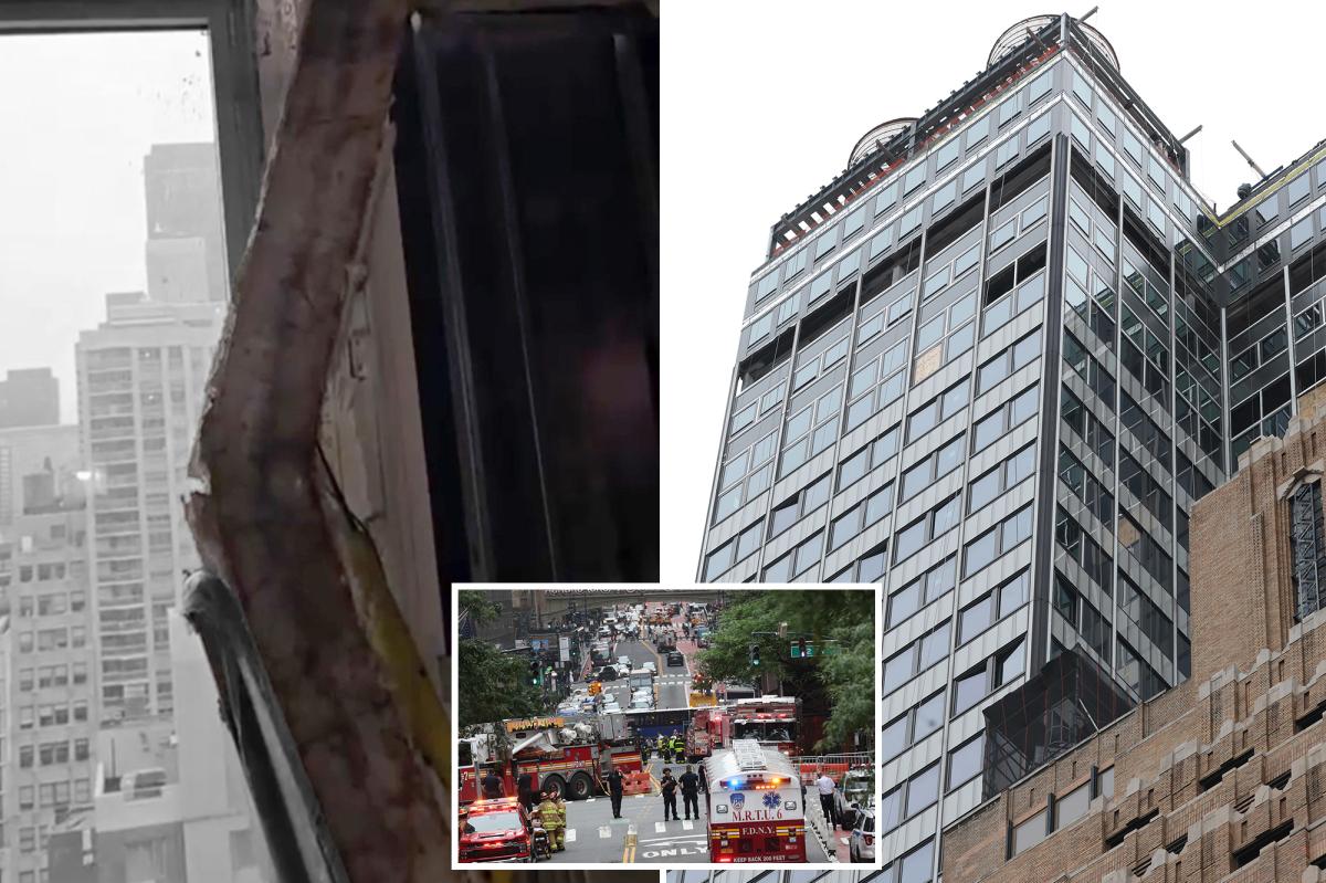 NYC building evacuated after support beams buckle, floors cave