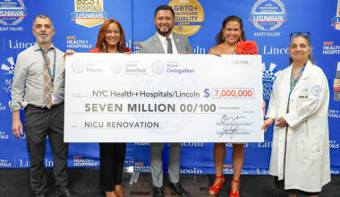 Dr. Mitchell Katz, Cristina Contreras, Councilmember Justin Sanchez and his Mother Ruth Sanchez, Dr. Shefali Khanna