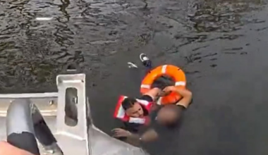 Body camera video shows NYPD officer dive into Newtown Creek in Queens to save drowning teen
