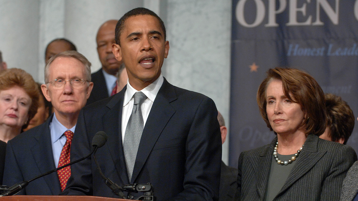 Then-Sen. Barack Obama speaking