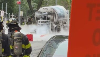 Truck full of liquid oxygen goes up in flames in NYC, prompting hazmat response, FDNY says