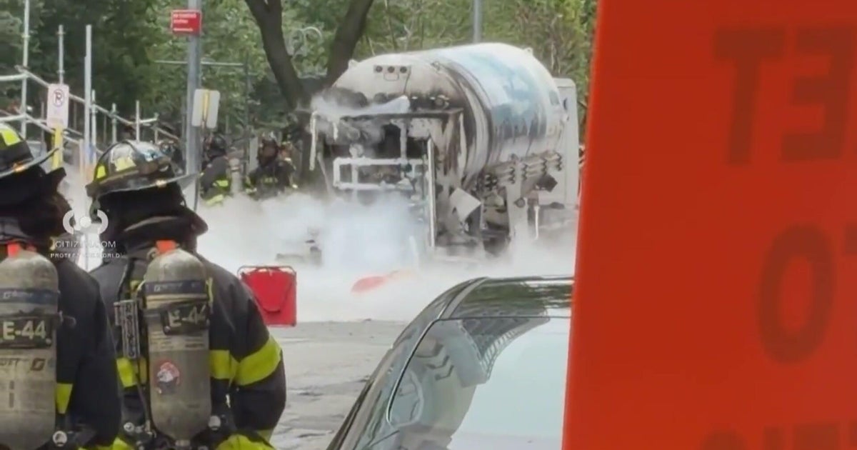 Truck full of liquid oxygen goes up in flames in NYC, prompting hazmat response, FDNY says