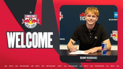 Red Bull New York II Sign RBNY Academy Product Benny Rodriguez to an MLS NEXT Pro Contract