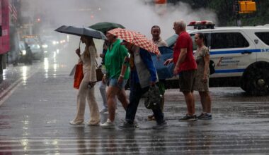 Flood Watch in effect as rounds of heavy rain wash over NYC area