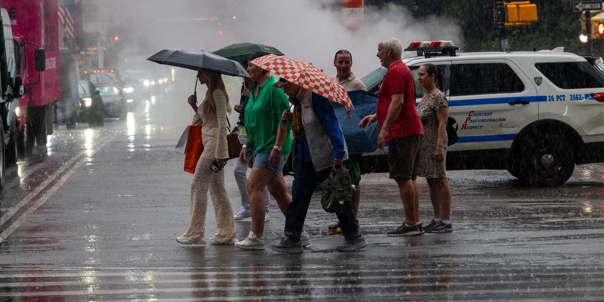 Flood Watch in effect as rounds of heavy rain wash over NYC area
