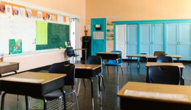 Empty classroom