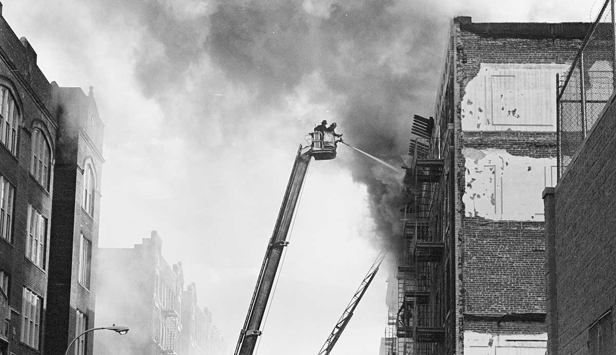 putting out fire south bronx