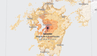 Map: 6.8-Magnitude Earthquake Shakes Japan