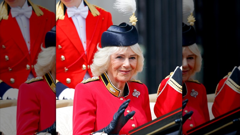 Queen Camilla at Trooping the Colour 2026.