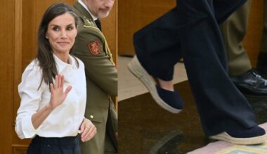 Queen Letizia the Zarzuela Palace to speak with an audience of professionals working in the field of eating disorders on Wednesday.