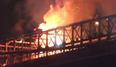 Fire breaks out on Brooklyn Bridge during July 4 fireworks show
