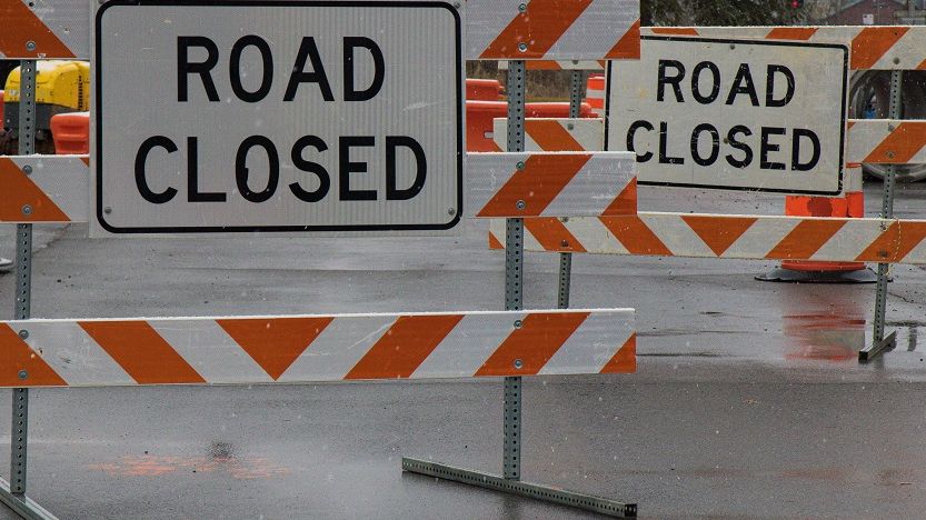 road closed