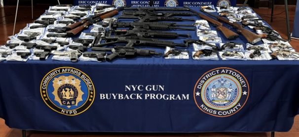 Guns collected at buyback event