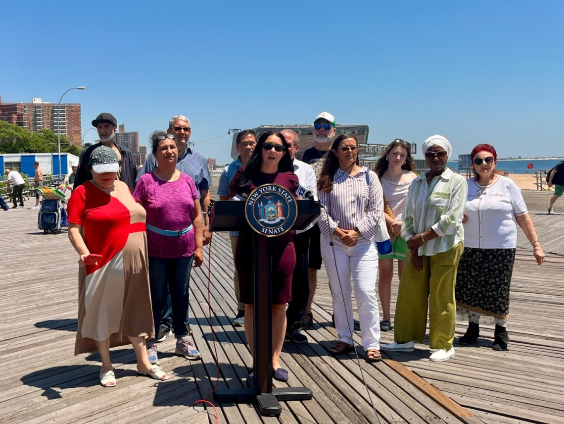 Sen. Scarcella-Spanton hosts a press conference with community leaders and stakeholders. Photo: State Sen. Jessica Scarcella-Spanton