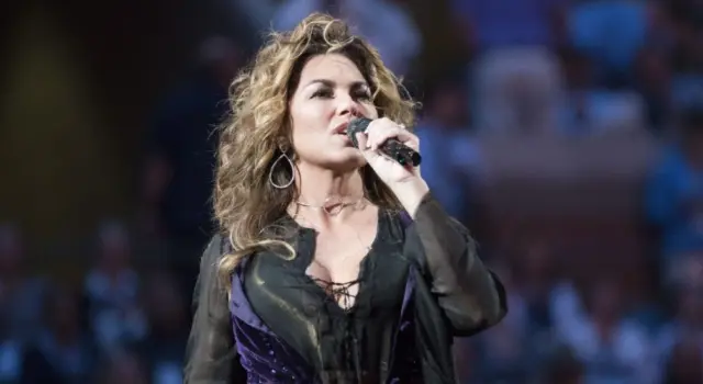Shania Twain performs during opening ceremony at US Open Championships day 1 at Billie Jean King Tennis center New York^ NY USA - August 28^ 2017