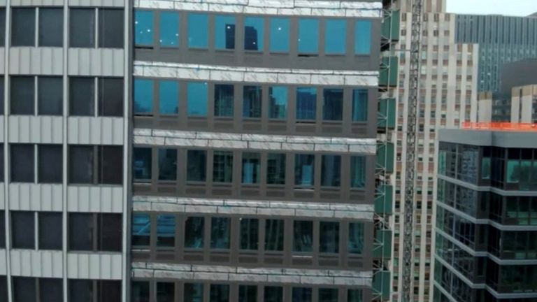 The building at 235 East 42nd Street is undergoing a major renovation. Pic: Reuters