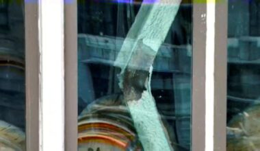 Two support columns inside the tower have buckled. Pic: Reuters