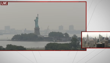 Live video shows hazy NYC skies as Canadian wildfire smoke hits – NBC New York