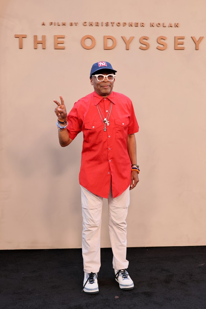 Spike Lee at the New York premiere of "The Odyssey"