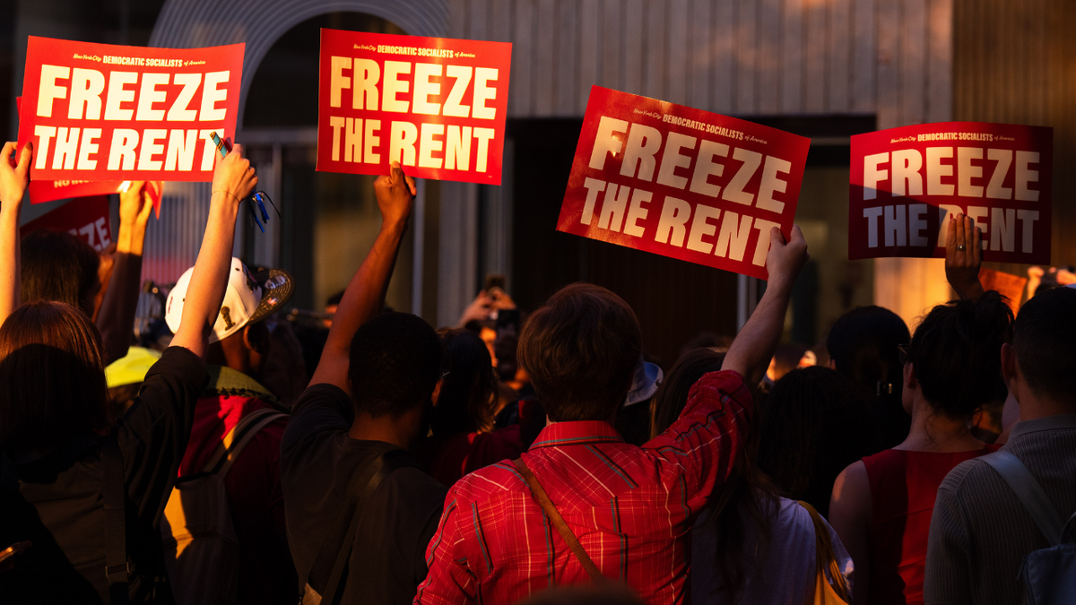 Supporters celebrate rent freeze