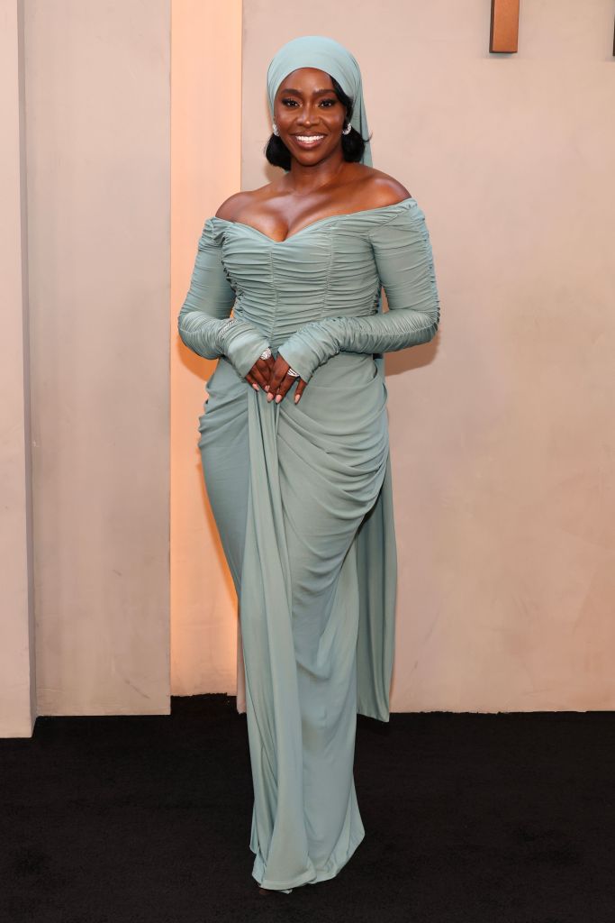 Teyonah Parris at the New York premiere of "The Odyssey"