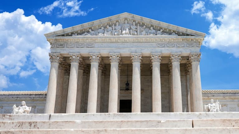 The US Supreme Court is seen in Washington in 2026.