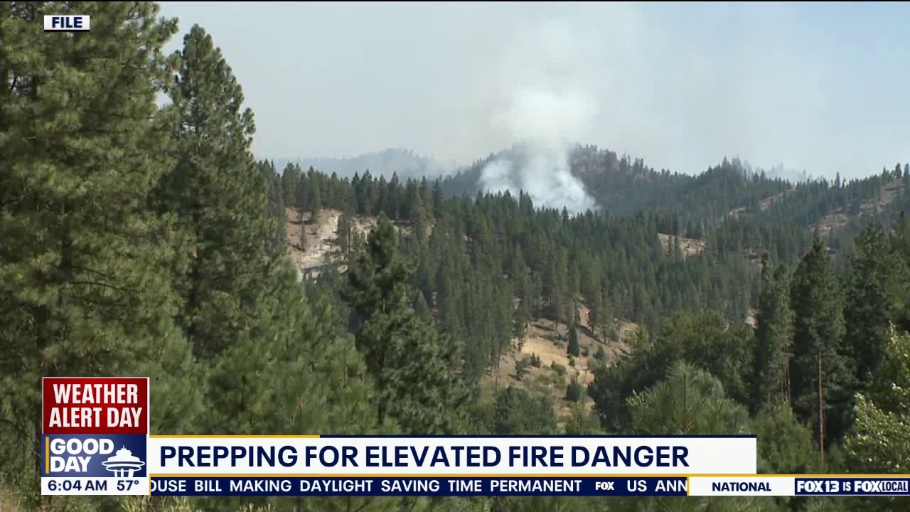 High wildfire danger in western WA: Red Flag Warning