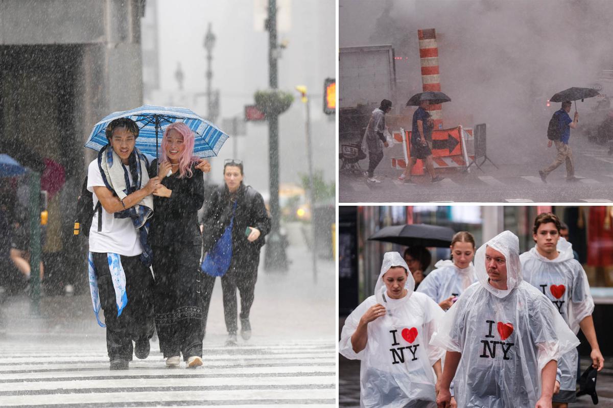 Treacherous downpours and flash flooding to pummel NYC on Monday