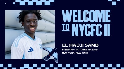 New York City FC II Sign Academy Product Forward El Hadji Samb to an MLS NEXT Pro Contract