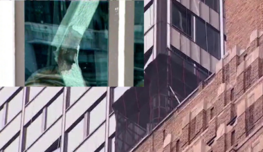 Former Pfizer headquarters stable after columns buckled