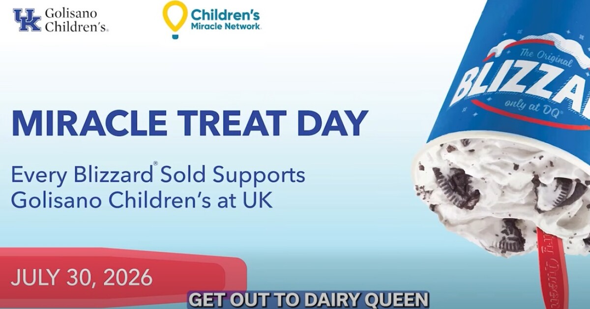 Dairy Queen’s Miracle Treat Day helps kids at UK Galisano Children’s Hospital