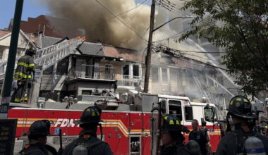Queens five-alarm fire kills woman, injures 17 firefighters and 3 EMS members