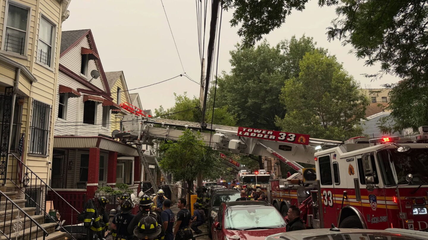 Videos: 5 firefighters injured in four-alarm Bronx house fire