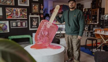 An artist brought 'I.C.E. pops' to a Texas campus. The show was shut down in days