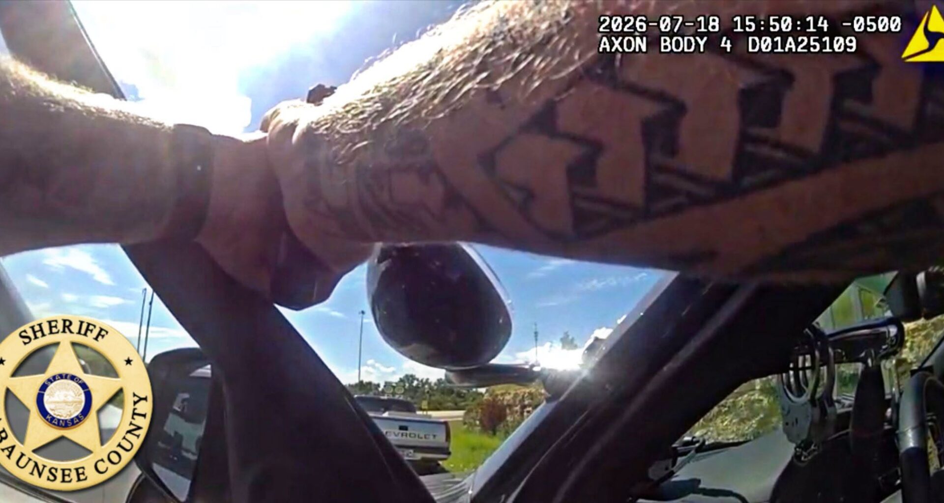 High-risk traffic stop ends alleged I-70 road rage incident, Manhattan man arrested