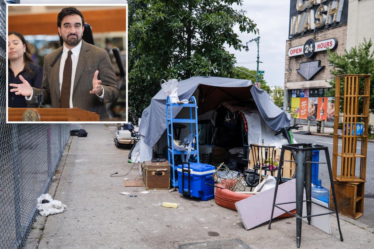Mamdani admin makes half-hearted attempt to clean up NYC homeless encampment