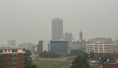 A smoky look at downtown Buffalo